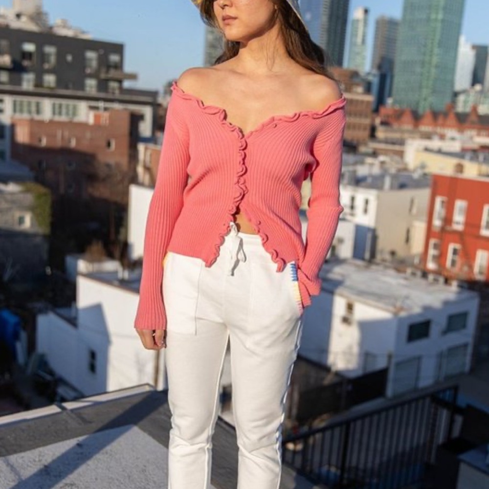 Find Me Now Charlie Ruffled Knit Top